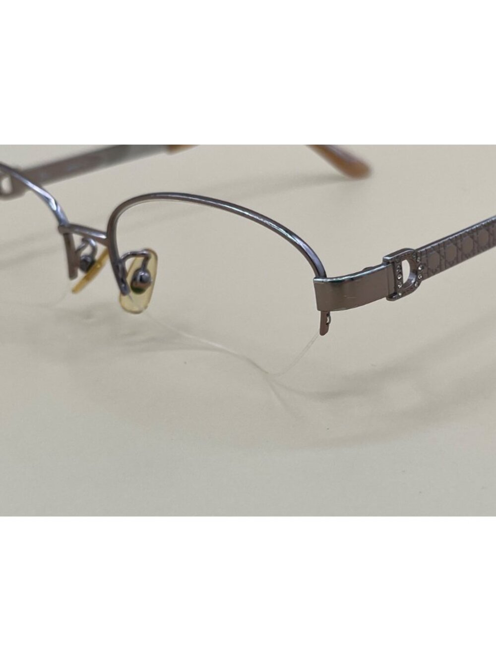 Christian Dior Rimless Titanium Eyeglasses CD-7602J C3E 52-17-135 Made In Japan
